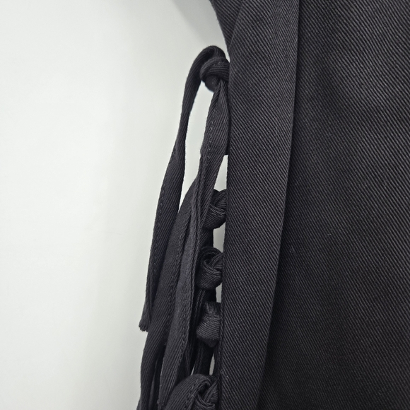 Little Black Fringe LUMIERE Dress SIZE:Large - Picture 2 of 8